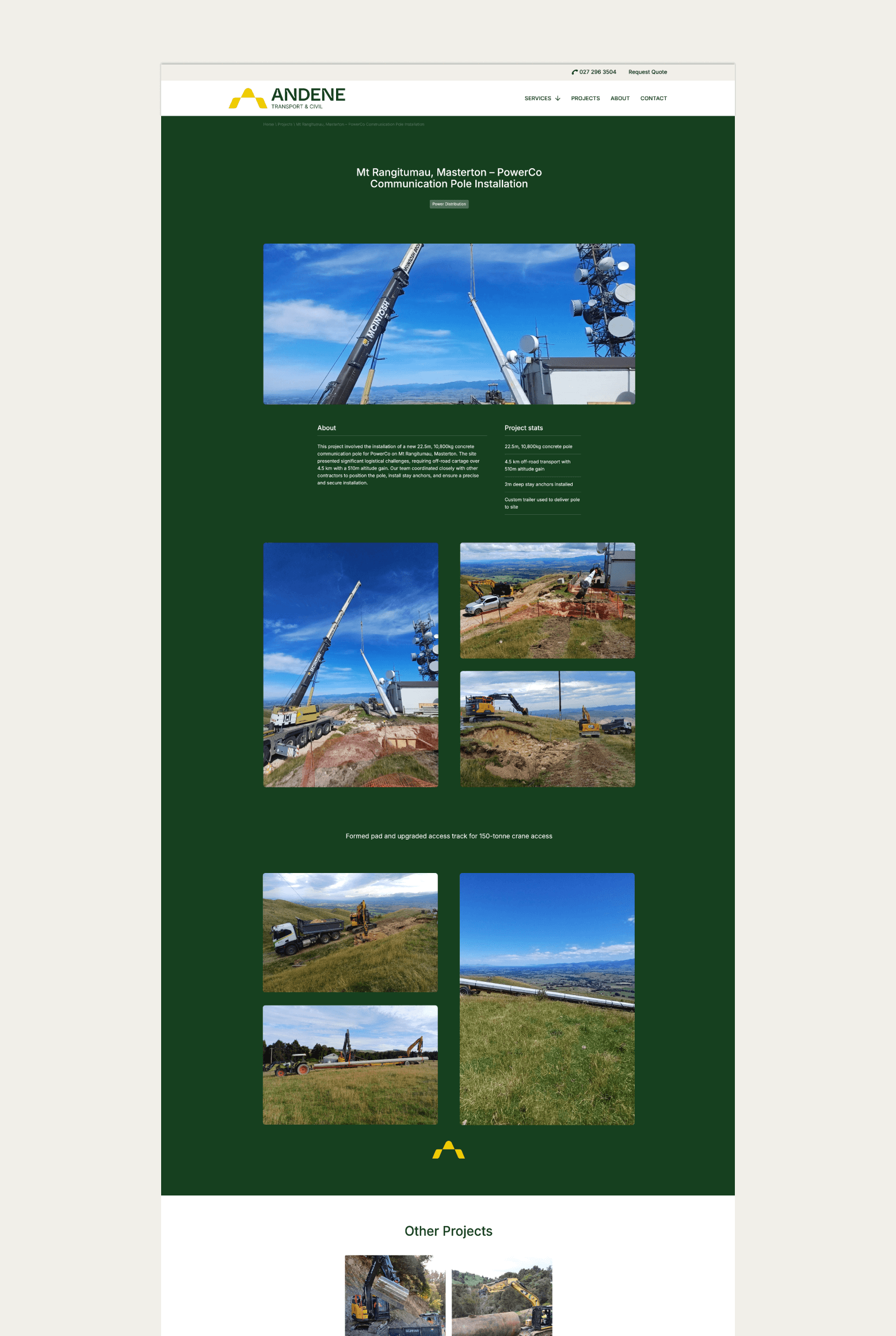 Andene Transport & Civil Case Study